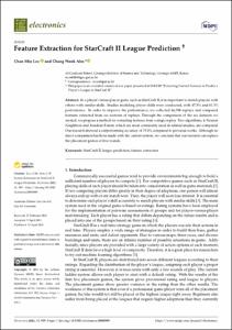 Feature Extraction for StarCraft II League Prediction