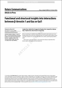 Functional and structural insights into interactions between β-Arrestin 1 and Gαs or Gαi1