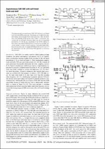 Asynchronous SAR ADC with self-timed track-and-hold