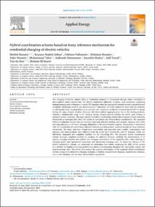 Hybrid coordination scheme based on fuzzy inference mechanism for residential charging of electric vehicles