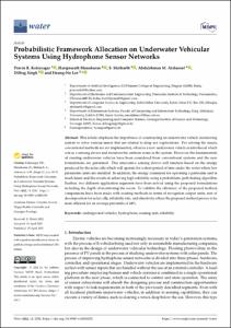 Probabilistic Framework Allocation on Underwater Vehicular Systems Using Hydrophone Sensor Networks