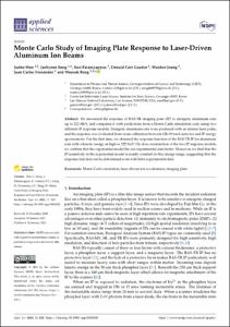 Monte Carlo Study of Imaging Plate Response to Laser-Driven Aluminum Ion Beams
