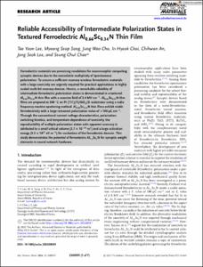 Reliable Accessibility of Intermediate Polarization States in Textured Ferroelectric Al0.66Sc0.34N Thin Film