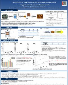 Fixed-bed column study for gold recovery from e-waste leaching solution using glutaraldehyde-crosslinked-chitosan beads
