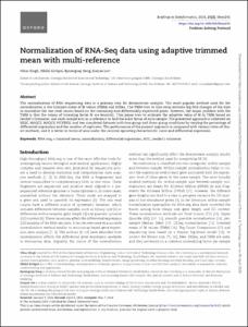 Normalization of RNA-Seq data using adaptive trimmed mean with multi-reference