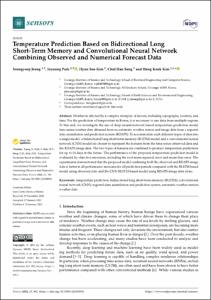 Temperature Prediction Based on Bidirectional Long Short-Term Memory and Convolutional Neural Network Combining Observed and Numerical Forecast Data