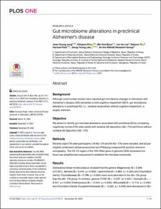 Gut microbiome alterations in preclinical Alzheimer’s disease