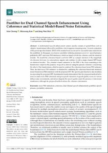 Postfilter for Dual Channel Speech Enhancement Using Coherence and Statistical Model-Based Noise Estimation