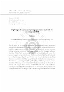 Exploring molecular assembly into polymeric nanomaterials via spatiotemporal TEM