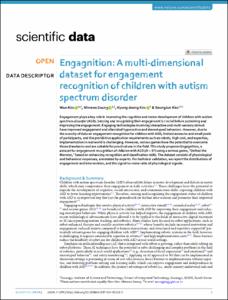 Engagnition: A multi-dimensional dataset for engagement recognition of children with autism spectrum disorder