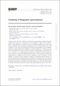 Complexity of holographic superconductors