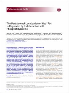 The Peroxisomal Localization of Hsd17b4 Is Regulated by Its Interaction with Phosphatidylserine