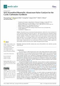 Self-Assembled Bimetallic Aluminum-Salen Catalyst for the Cyclic Carbonates Synthesis