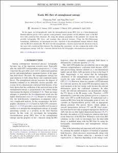 Exotic RG flow of entanglement entropy