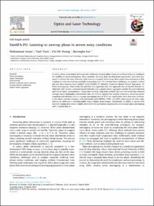 DenSFA-PU: Learning to unwrap phase in severe noisy conditions