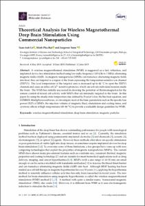 Theoretical Analysis for Wireless Magnetothermal Deep Brain Stimulation Using Commercial Nanoparticles