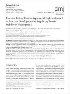 Essential Role of Protein Arginine Methyltransferase 1 in Pancreas Development by Regulating Protein Stability of Neurogenin 3