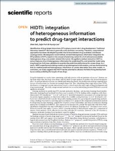 HIDTI: integration of heterogeneous information to predict drug-target interactions