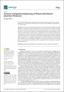 Analysis of Imperfect Rephasing in Photon Echo-Based Quantum Memories