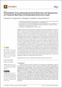 Probabilistic Forecasting Based Joint Detection and Imputation of Clustered Bad Data in Residential Electricity Loads