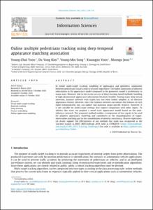 Online multiple pedestrians tracking using deep temporal appearance matching association