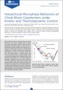 Hierarchical Microphase Behaviors of Chiral Block Copolymers under Kinetic and Thermodynamic Control