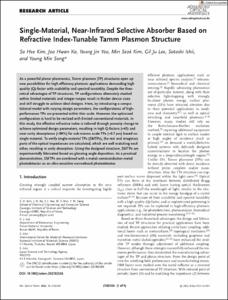 Single-Material, Near-Infrared Selective Absorber Based on Refractive Index-Tunable Tamm Plasmon Structure
