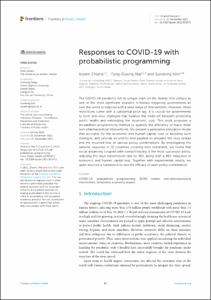 Responses to COVID-19 with Probabilistic Programming