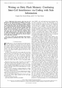 Writing on Dirty Flash Memory: Combating Inter-Cell Interference via Coding with Side Information