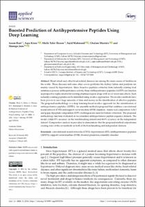 Boosted Prediction of Antihypertensive Peptides Using Deep Learning