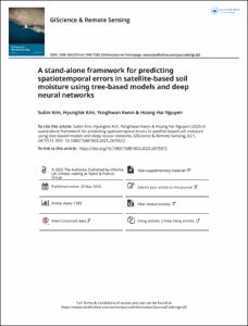 A stand-alone framework for predicting spatiotemporal errors in satellite-based soil moisture using tree-based models and deep neural networks
