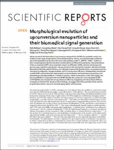 Morphological evolution of upconversion nanoparticles and their biomedical signal generation