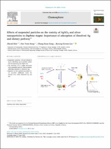 Effects of suspended particles on the toxicity of AgNO3 and silver nanoparticles to Daphnia magna: Importance of adsorption of dissolved Ag and dietary pathway