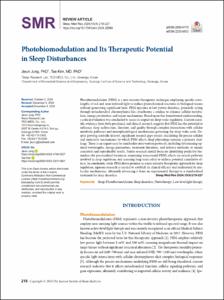 Photobiomodulation and Its Therapeutic Potential in Sleep Disturbances