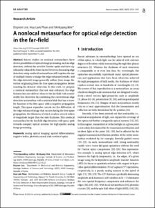 A nonlocal metasurface for optical edge detection in the far-field