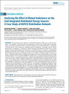 Analyzing the Effect of Mutual Inductance on the Grid Integrated Distributed Energy Sources: A Case Study of KEPCO Distribution Network