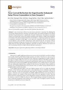 New Curved Reflectors for Significantly Enhanced Solar Power Generation in Four Seasons