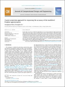 A point projection approach for improving the accuracy of the multilevel B-spline approximation