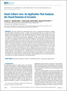 Smart Culture Lens: An Application That Analyzes the Visual Elements of Ceramics