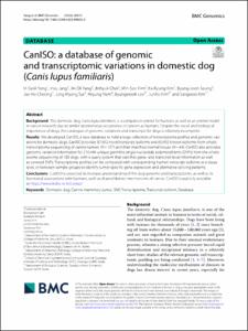 CanISO: a database of genomic and transcriptomic variations in domestic dog (Canis lupus familiaris)