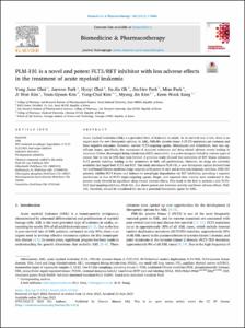 PLM-101 is a novel and potent FLT3/RET inhibitor with less adverse effects in the treatment of acute myeloid leukemia