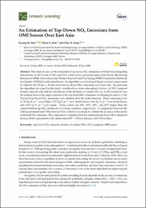 An estimation of top-down NOx emissions from OMI sensor over East Asia