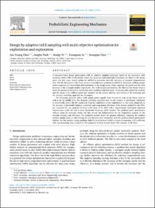 Design by adaptive infill sampling with multi-objective optimization for exploitation and exploration