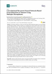 Convolutional Recurrent Neural Network-Based Event Detection in Tunnels Using Multiple Microphones