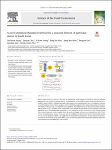 A novel statistical-dynamical method for a seasonal forecast of particular matter in South Korea