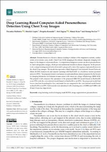 Deep Learning-Based Computer-Aided Pneumothorax Detection Using Chest X-ray Images
