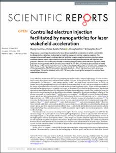 Controlled electron injection facilitated by nanoparticles for laser wakefield acceleration