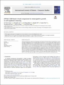 GPTalk: LLM-based virtual companions for metacognitive growth in self-regulated e-learning