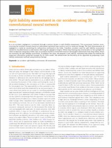 Split liability assessment in car accident using 3D convolutional neural network