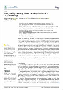 Juice Jacking: Security Issues and Improvements in USB Technology